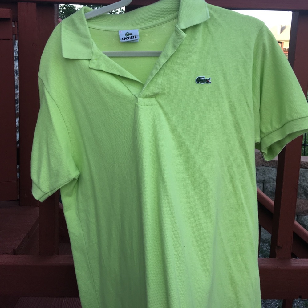 A Lacoste polo shirt